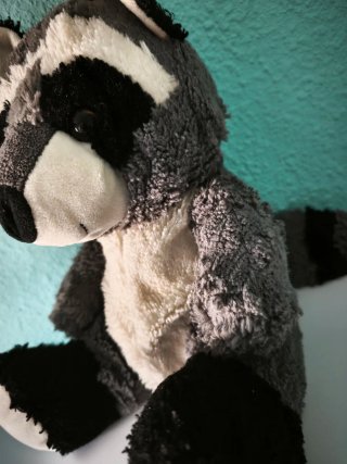 Peluche mapache suave