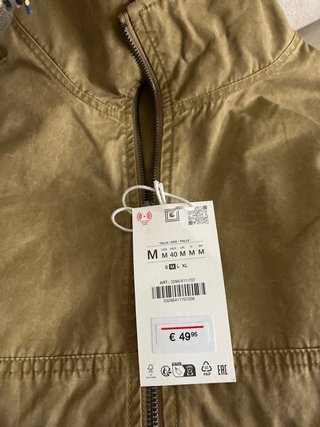 Cazadora Bomber Zara Hombre Talla M
