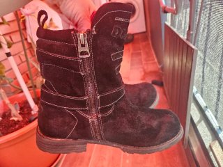 Botas mujer de terciopelo Diesel negras