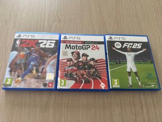 Pack 3 Juegos PS5: FC25, MotoGP 24, 2K26