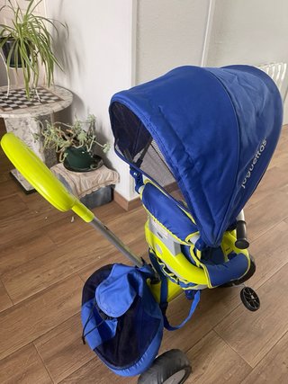 Triciclo Juguettos 3 en 1 Azul y Amarillo