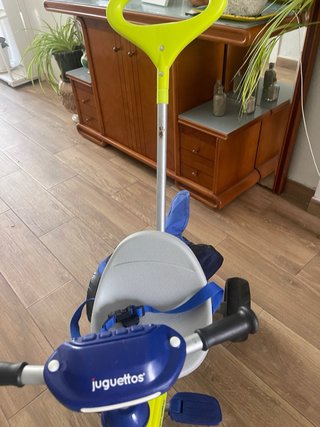 Triciclo Juguettos 3 en 1 Azul y Amarillo