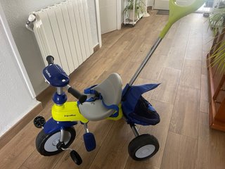 Triciclo Juguettos 3 en 1 Azul y Amarillo
