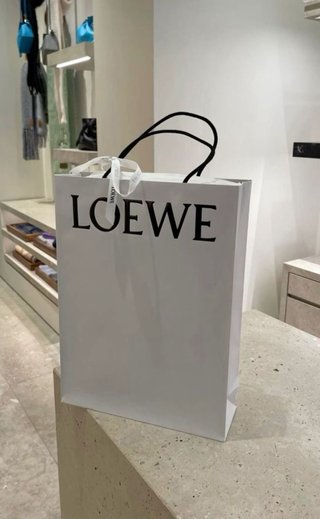 Mollettone Loewe nero e argento