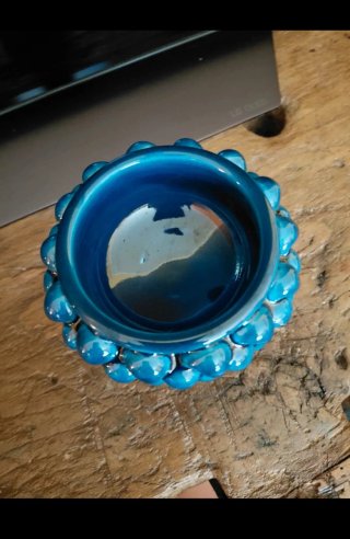 Set aperitivo ceramiche siciliane blu