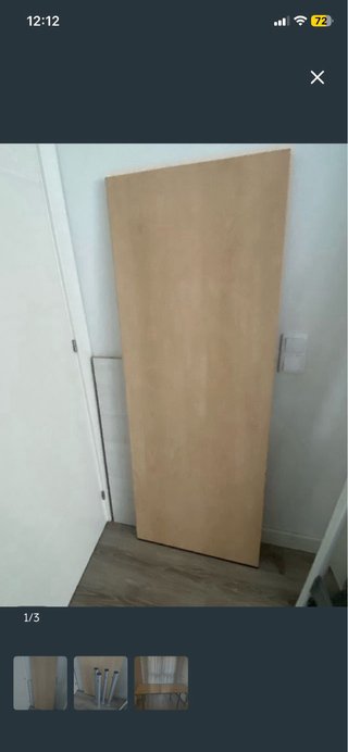 Mesa de estudio madera 165x62x74 cm