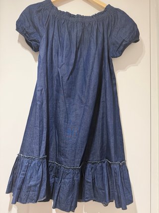 Vestido vaquero bordado talla única