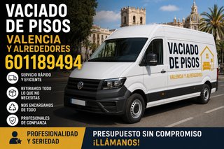 SE REALIZAN VACIADOS DE PISOS  LIMPIEZA VALENCIA