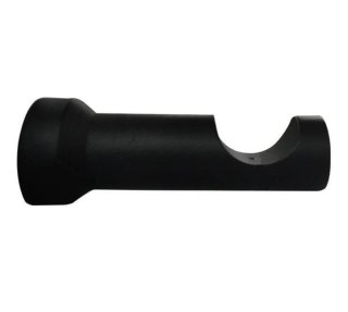 Soportes pared barra cortina  28mm negros