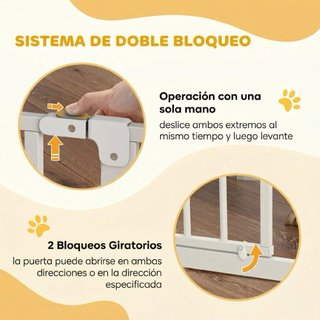 Barrera seguridad mascotas/niños blanca