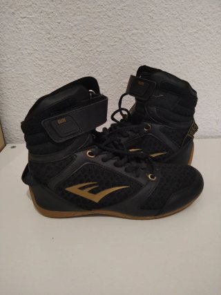 Zapatillas Boxeo Everlast Negras y Doradas