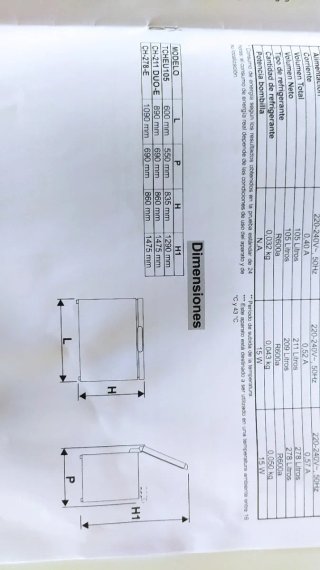 ARCÓN CONGELADOR 105L Blanco VENTA EN PERSONA