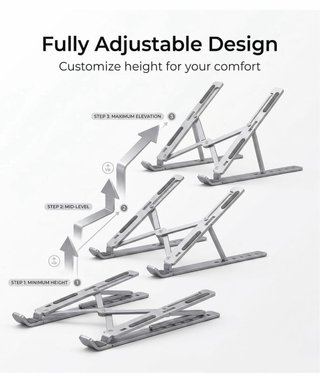 Soporte Portátil Escritorio Aluminio Ivoler