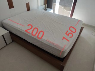 Dormitorio de alta gama Cabezal + 2 Mesitas + cana