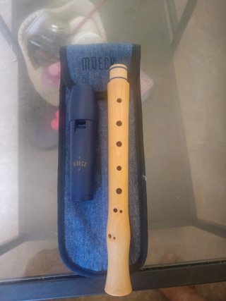 Flauta dulce Moeck con funda