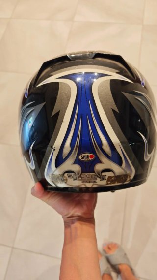 Casco Moto SHIRO Azul/Negro