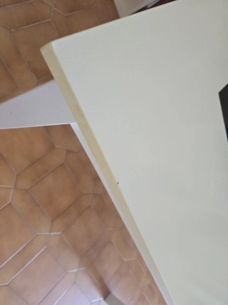 Mesa Comedor Extensible Blanca Cristal