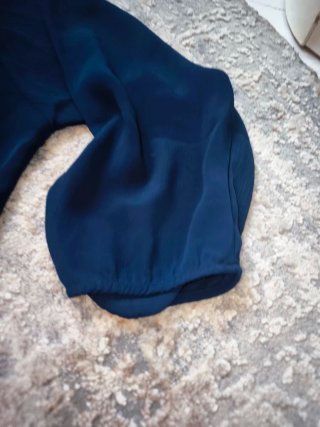 Blusa azul marino fluida talla XL