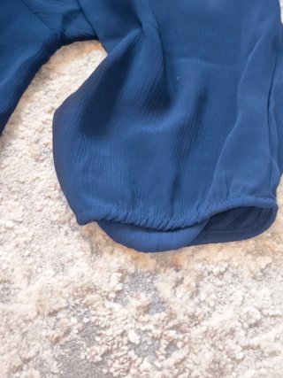 Blusa azul marino fluida talla XL