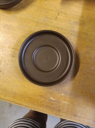 Juego café retro 6 tazas y platos