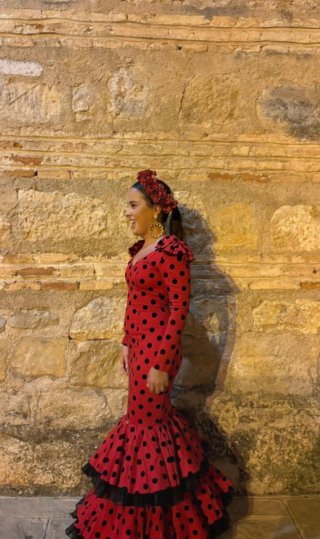 Traje de flamenca talla 34