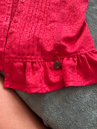 Blusa Guess Corsé Rojo
