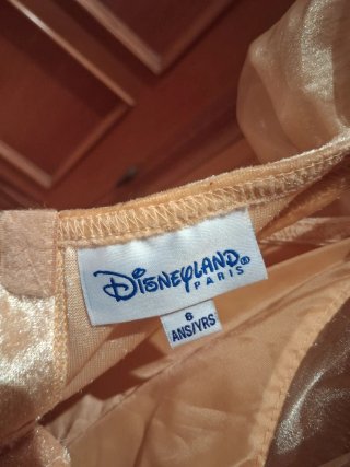 Disfraz infantil princesa dorado