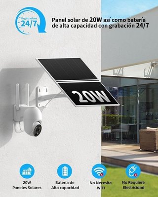 Cámara Vigilancia Solar 4G 20W NUEVA