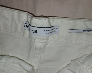 Pantalones cortos vaqueros blancos con encaje