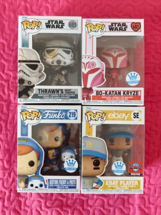 Lote 4 Funkos Star Wars y más