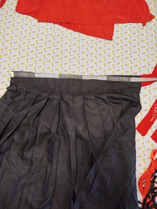 Disfraz kimono rojo y negro talla L a XL
