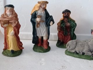 Pastori presepe Sacra Famiglia Resina