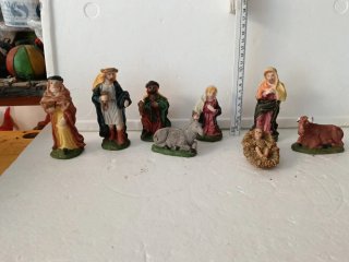 Pastori presepe Sacra Famiglia Resina