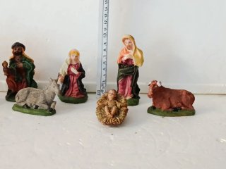 Pastori presepe Sacra Famiglia Resina