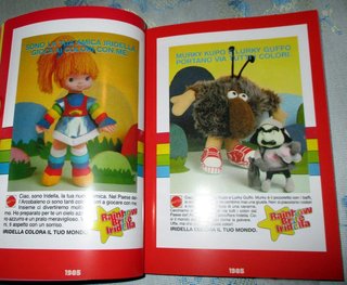libro pubblicità giocattoli Iridella Jem Popples