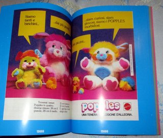 libro pubblicità giocattoli Iridella Jem Popples