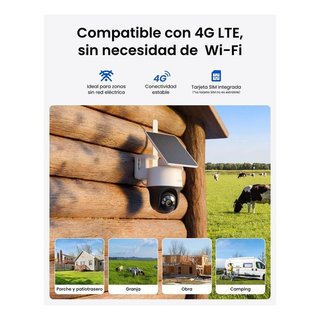 Cámara Reolink 4G LTE 4MP con panel solar NUEVO