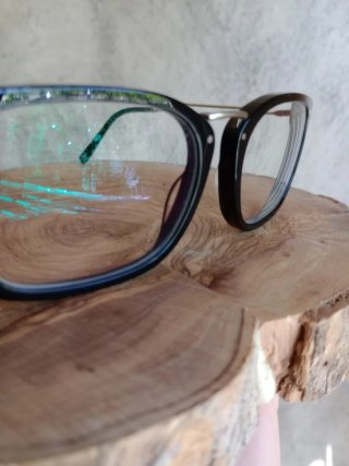 Monturas de gafas Mó negras y beige