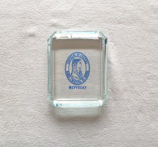 Fermacarte in cristallo pressepapier da collezione