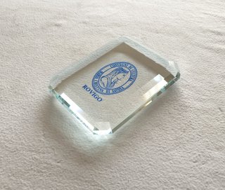 Fermacarte in cristallo pressepapier da collezione