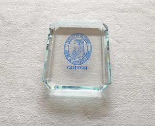 Fermacarte in cristallo pressepapier da collezione
