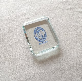 Fermacarte in cristallo pressepapier da collezione