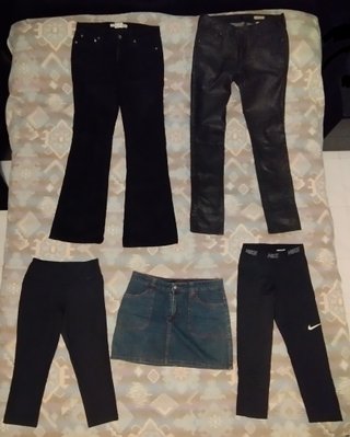 Lote 4 Pantalones y Falda Talla S/M