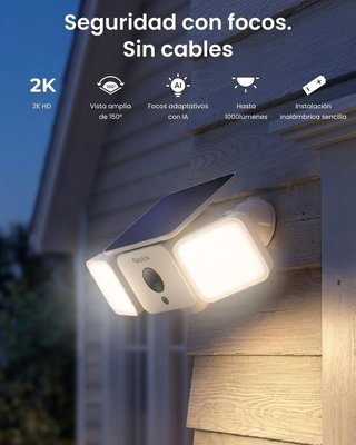 Cámara 2K WiFi 6 Reolink Solar Floodlight NUEVO