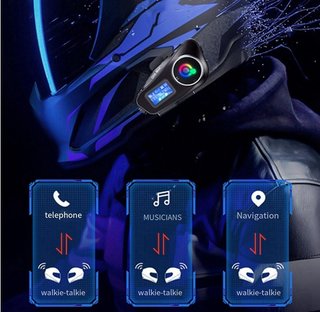 2 Intercomunicadores Moto Bluetooth 500 Metros