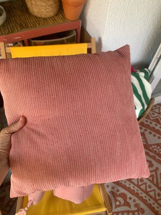 Cojín tumbona algodón y 2 cojines