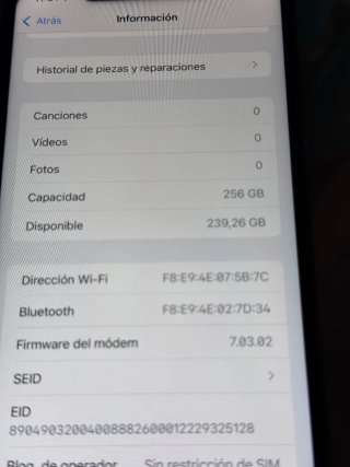 iPhone XS Max 256GB 100% batería