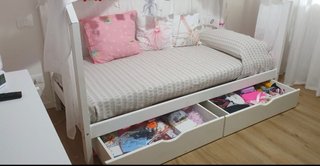 Letto singolo casetta bambini Oskar
