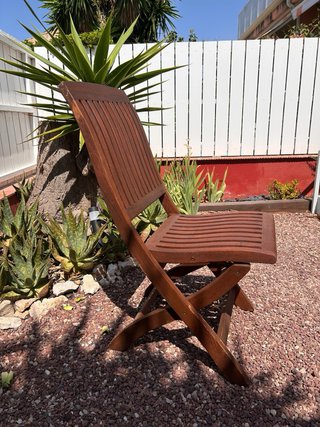 Sillas de madera plegables para terraza