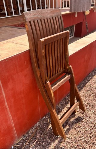 Sillas de madera plegables para terraza
